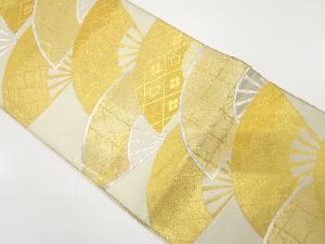 アンティーク　扇に古典柄織り出し袋帯（材料）